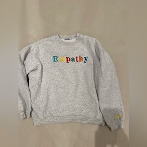 The Mayfair Group Empathy Always Grey Crewneck Size M/L.